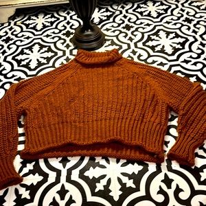 Burnt Orange Short H & M sweater
